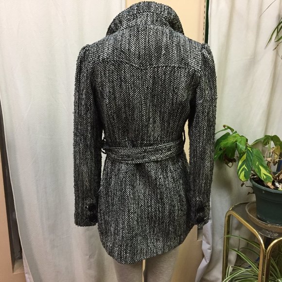 Steve Madden Black and White Coat Size Small - Picture 4 of 9